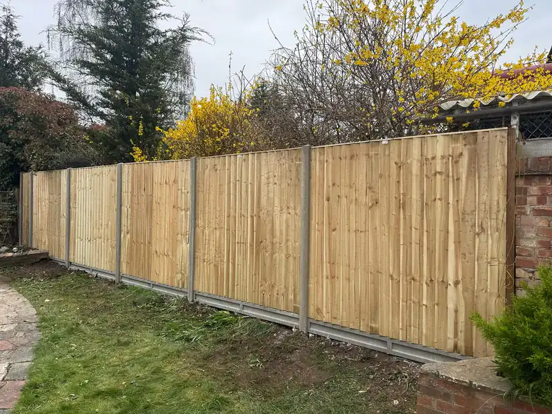 Closeboard fencing with concrete posts installed by TBL Fencing